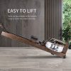 BATTIFE Water Rowing Machine Solid Red Walnut Wood