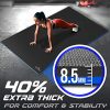 Sensu Large Exercise Mat – 6’ x 4’ x 8.5mm Extra Thick Workout Mats