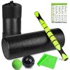 6 in 1 Premium Massage Foam Roller Kit 18" Large Foam Roller