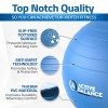 Epitomie Fitness Active Balance Exercise Ball with Resistance Bands & Hand Pump