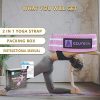 A AZURELIFE Premium 2 in 1 Yoga Mat Strap, Adjustable Yoga