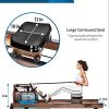 Water Rowing Machine - Adjustable Resistance, Bluetooth Monitor, American Ash Wood