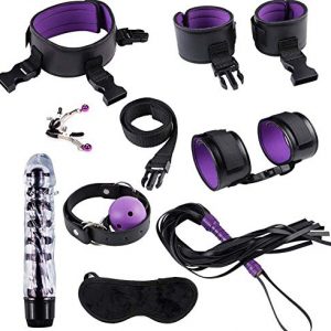 14HAO Purple 11-Piece Gift Yoga Exercise Rope Safe and Comfortable