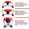 RUBEX Push Up Bars Strength Training, with Foam Grip