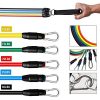 11PCS Resistance Bands Set, Fitness Exercise Bands with Door Anchor