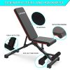 GOFLYSHINE Flat Bench Adjustable Weight Bench for Home Exercise