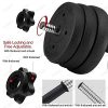 Adjustable 66LB Dumbbells Weights Set With Extra Metal Rod For Barbell