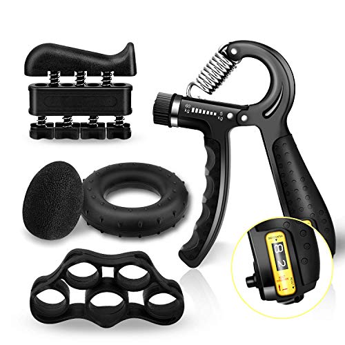 Grip Strength Trainer Counting Forearm Strengthener Workout Kit