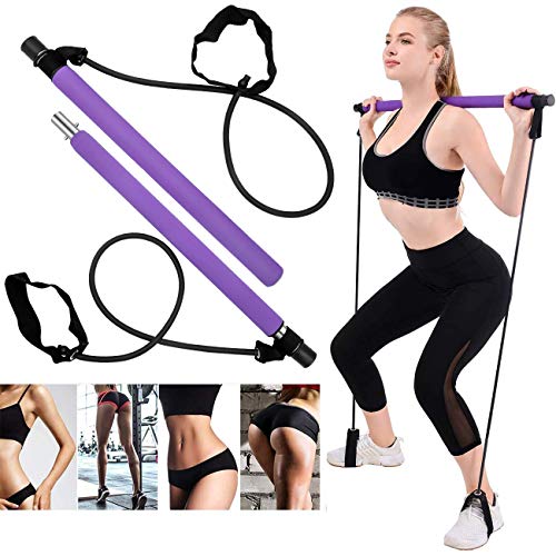 OZMI Portable Pilates Bar Kit with Exercise Resistance Band