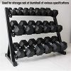 datework Dumbbells,5-50lb Pounds Hex Rubber Weights Workout