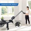 Magnetic Air Rowing Machine with 16-Level Resistance and LCD Monitor
