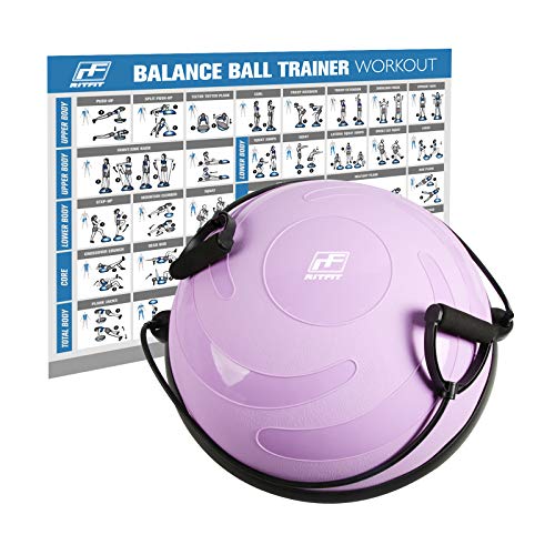 RitFit Balance Ball Trainer, 60 cm, Half Ball for Yoga,Fitness,Strength Exercise