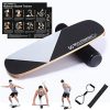 MYLTAWISH Wooden Balance Board Trainer - Wobble Balance Board