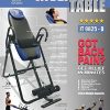 Body Vision IT9825 Premium Inversion Table with Adjustable Head Pillow