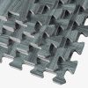 Forest Floor 3/8" Thick Printed Wood Grain Interlocking Foam Floor Mats