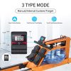 Fitness Rowing Machines for Home Use Water Resistance Wood