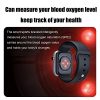Heart Rate Monitor Blood Oxygen Meter Sleep Step Tracking Smart Watch