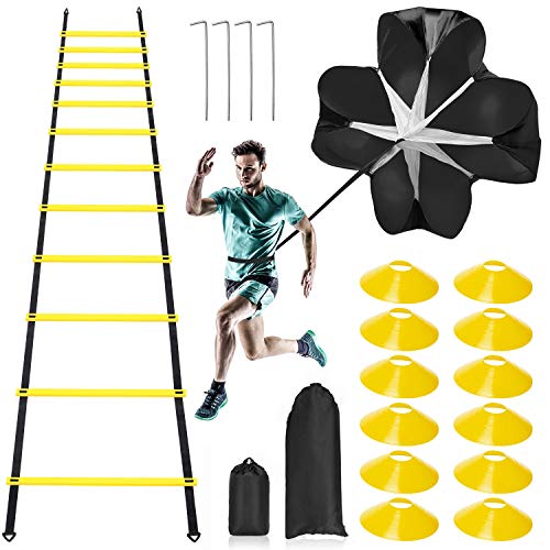 Agility Ladder with Carrying Bag Pro Speed Agility Training Kit