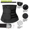Neoprene Sauna Waist Trainer Corset Sweat Belt with 2 Straps