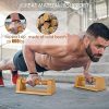 PACEARTH Wood Push Up Bars Support 660 lbs
