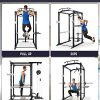 MaxKare Power Rack Power Cage with LAT Pulldown