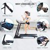 ANCHEER Treadmill, 3.25HP Folding Treadmill for Home