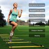 EAZY2HD Speed Agility Training Set- Agility Ladder,12 Cones