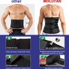 MOLUTAN Waist Trainer Trimmer for Men Tummy Control Shapewear