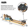 Max4out Water Rowing Machine, Ash Wood Water Rower