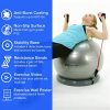 Home Gym Bundle Exercise Ball with Attachable 15lb Resistance Bands