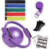 YXILEE Pilates Ring Set Yoga Fitness Circle Fabric Resistance Exercise Band Set