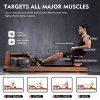 BATTIFE Water Rowing Machine with Bluetooth Monitor