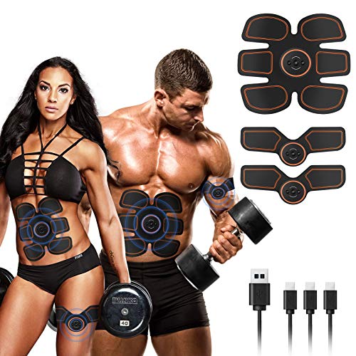Abs Stimulator Muscle Trainer, Rechargeable Muscle Toner