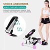 JINGOU Mini Stair Stepper Step Machine for Exercise with Resistance Bands
