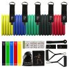 Resistance Bands Set with Door Anchor, and Ankle Straps