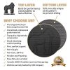 Premium Extra Large Exercise Mat - 7' x 5' x 1/4" Ultra Durable