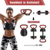 PINROYAL Adjustable Dumbbell Set 4 in 1, Weights Dumbbells Set