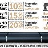 Premium Extra Large Exercise Mat - 7' x 5' x 1/4" Ultra Durable