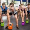 ELZXUN 15lb Weight Kettlebell Strength Training Workout Exercise