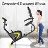 pooboo Magnetic Recumbent Exercise Bike with 8 Levels