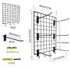 Yoga Mat Rack Wall Mount Foam Rollers Holder Free Adjustment