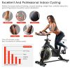 Goplus Indoor Cycling Bike, Stationary Bicycle with Flywheel and LCD Display