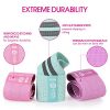 Te-Rich Resistance Bands for Legs and Butt, Fabric Workout Loop Bands