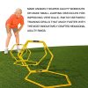 GOOGIC Hexagon Agility Speed Rings, Training Ladder Set