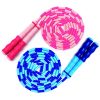 Soft Beaded Jump Rope for Kids, Adjustable Tangle-Free Skipping Rope