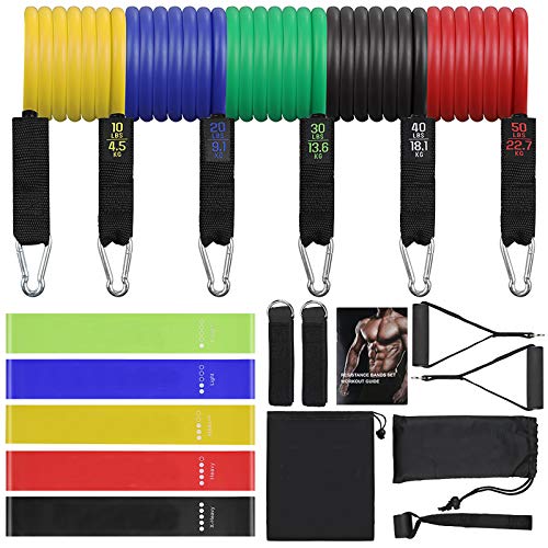 Zacro 16 Pack Resistance Bands Set Workout Bands