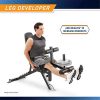 Marcy Adjustable 6 Position Utility Bench with Leg Developer