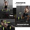 ER KANG Dip Stand Station, 350LBS Adjustable Height Fitness Parallette Dip Bar