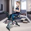 ATIVAFIT Stationary Exercise Bike Magnetic Upright Bike Monitor