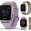Garmin Venu Sq (Orchid) Extra Style Band Bundle